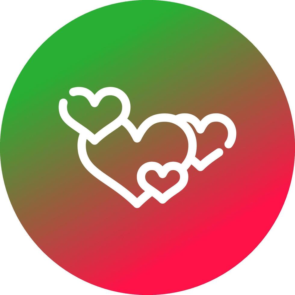 Hearts Creative Icon Design vector