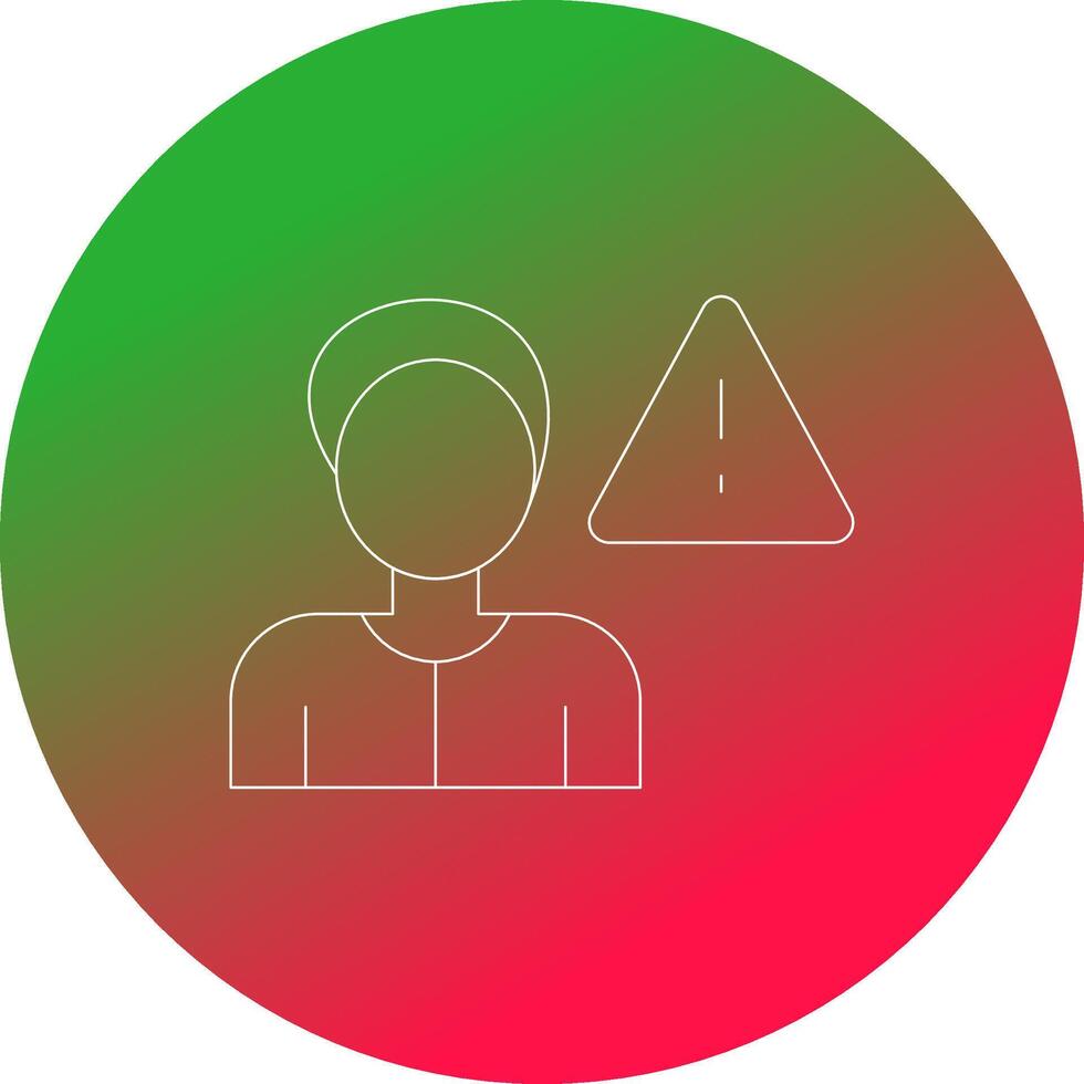 Cautious Creative Icon Design vector
