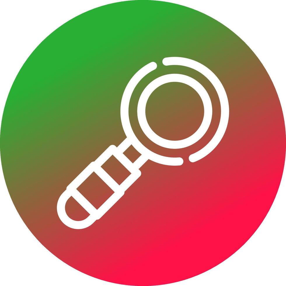 Magnifying Glass Creative Icon Design vector