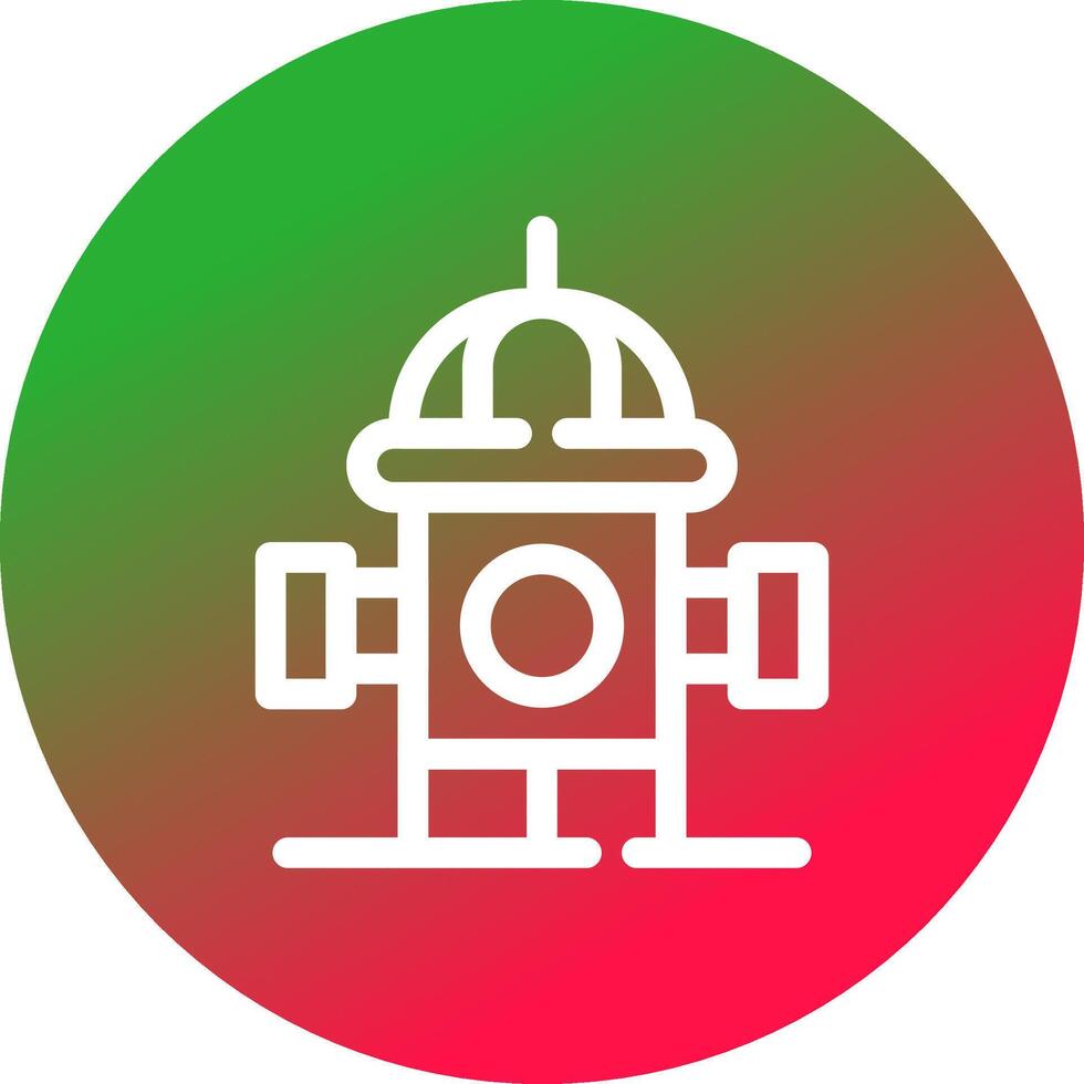 Fire Hydrant Creative Icon Design vector