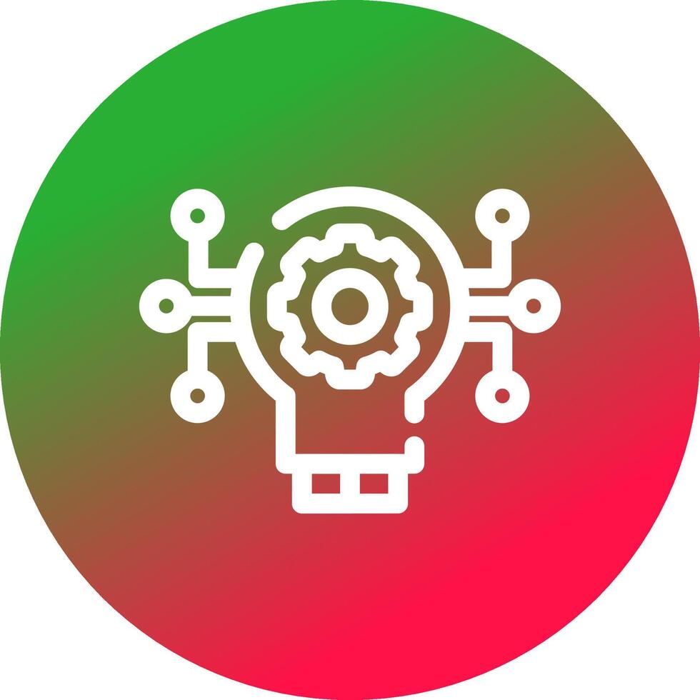 Technology Disruption Creative Icon Design vector