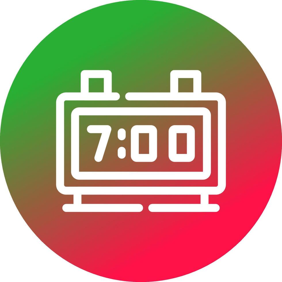 Digital Clock Creative Icon Design vector