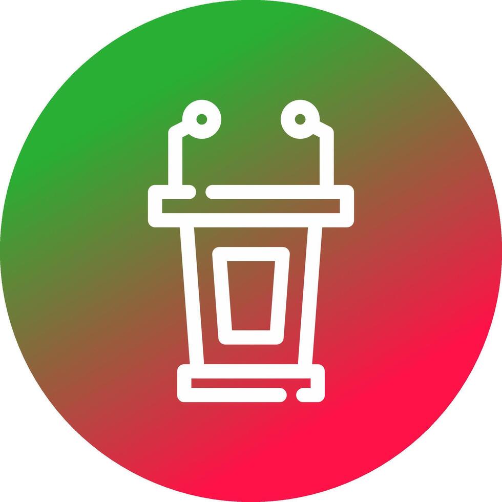 Lectern Creative Icon Design vector