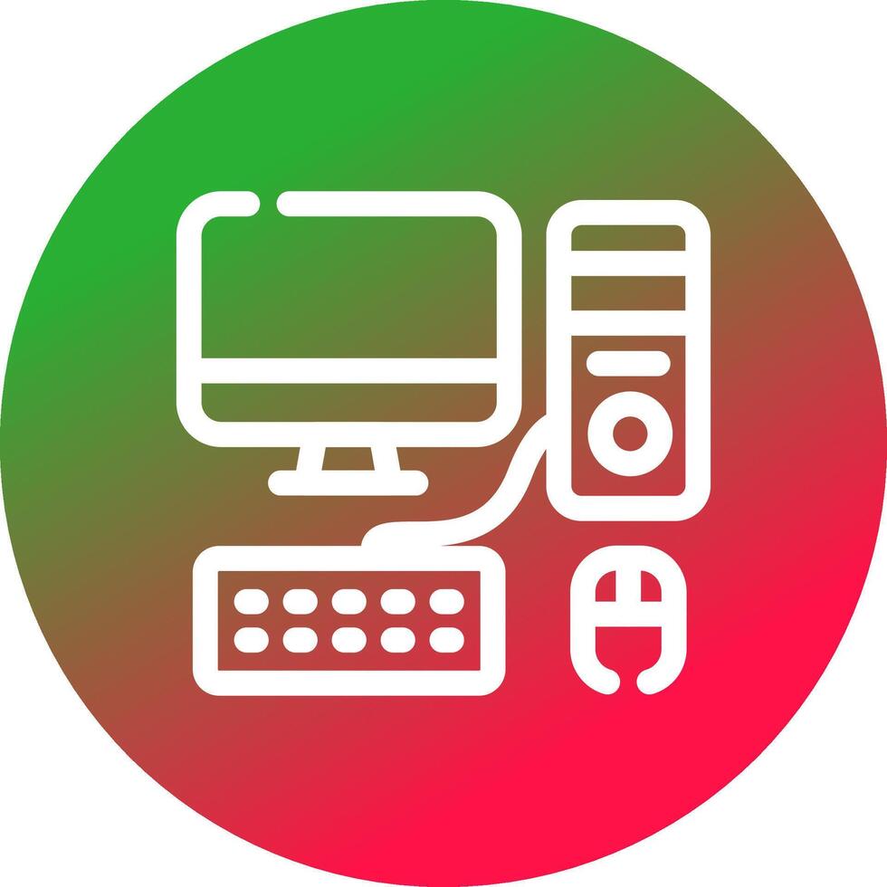 Computer Creative Icon Design vector