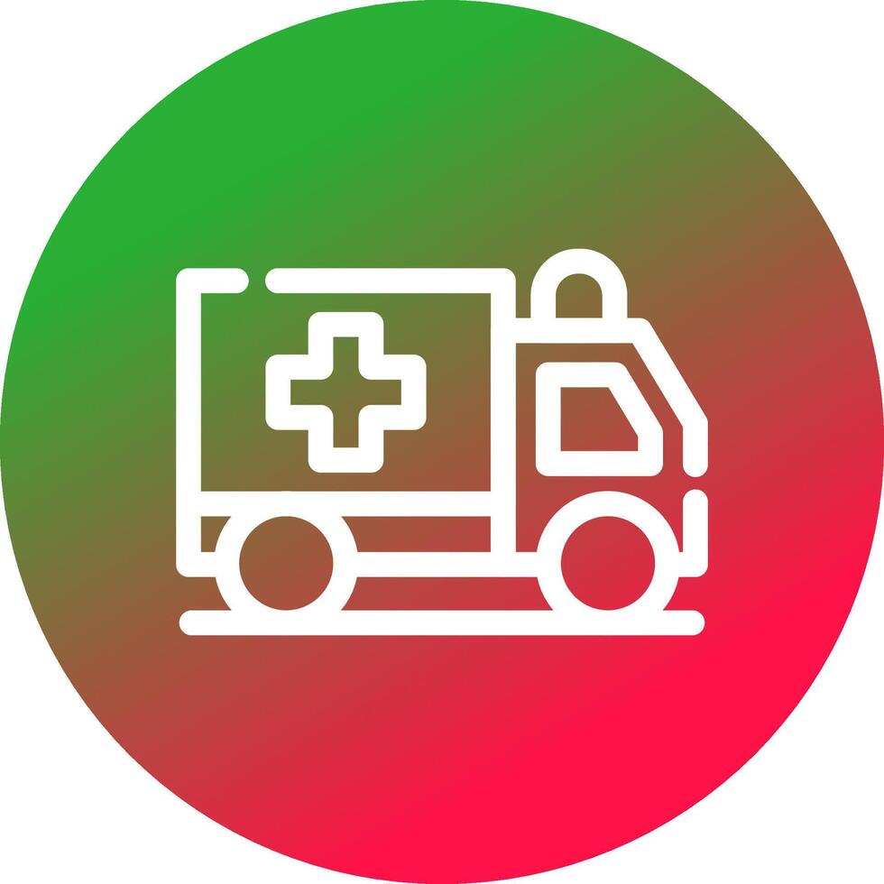 Ambulance Creative Icon Design vector