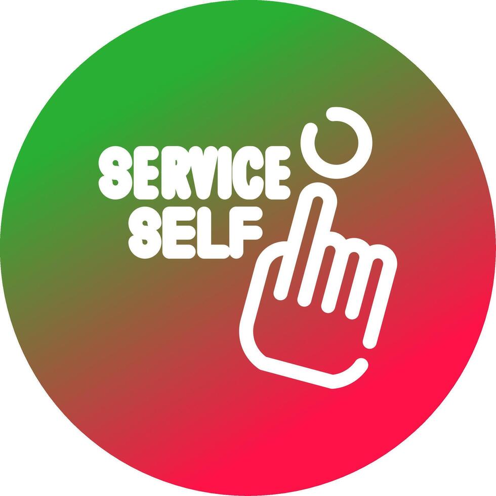 Self Service Creative Icon Design vector