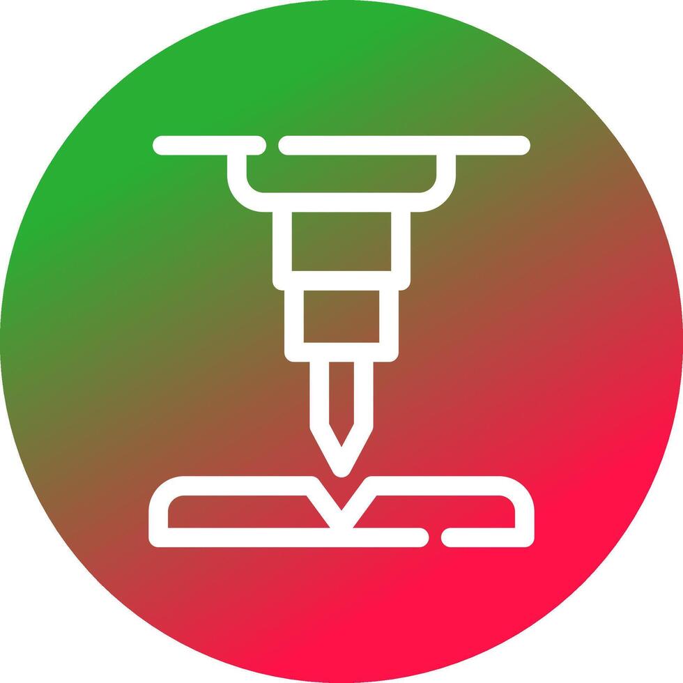 Line Circle Gradient Design vector