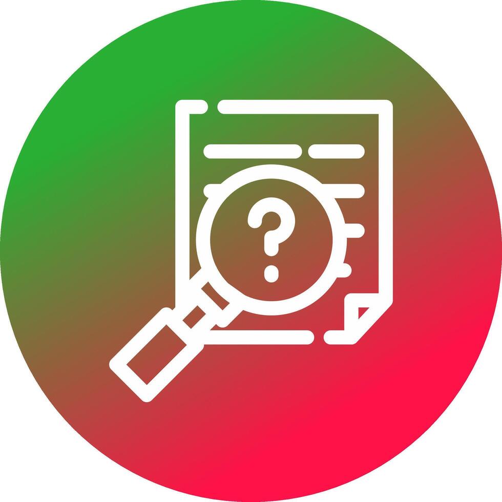 Investigation Creative Icon Design vector