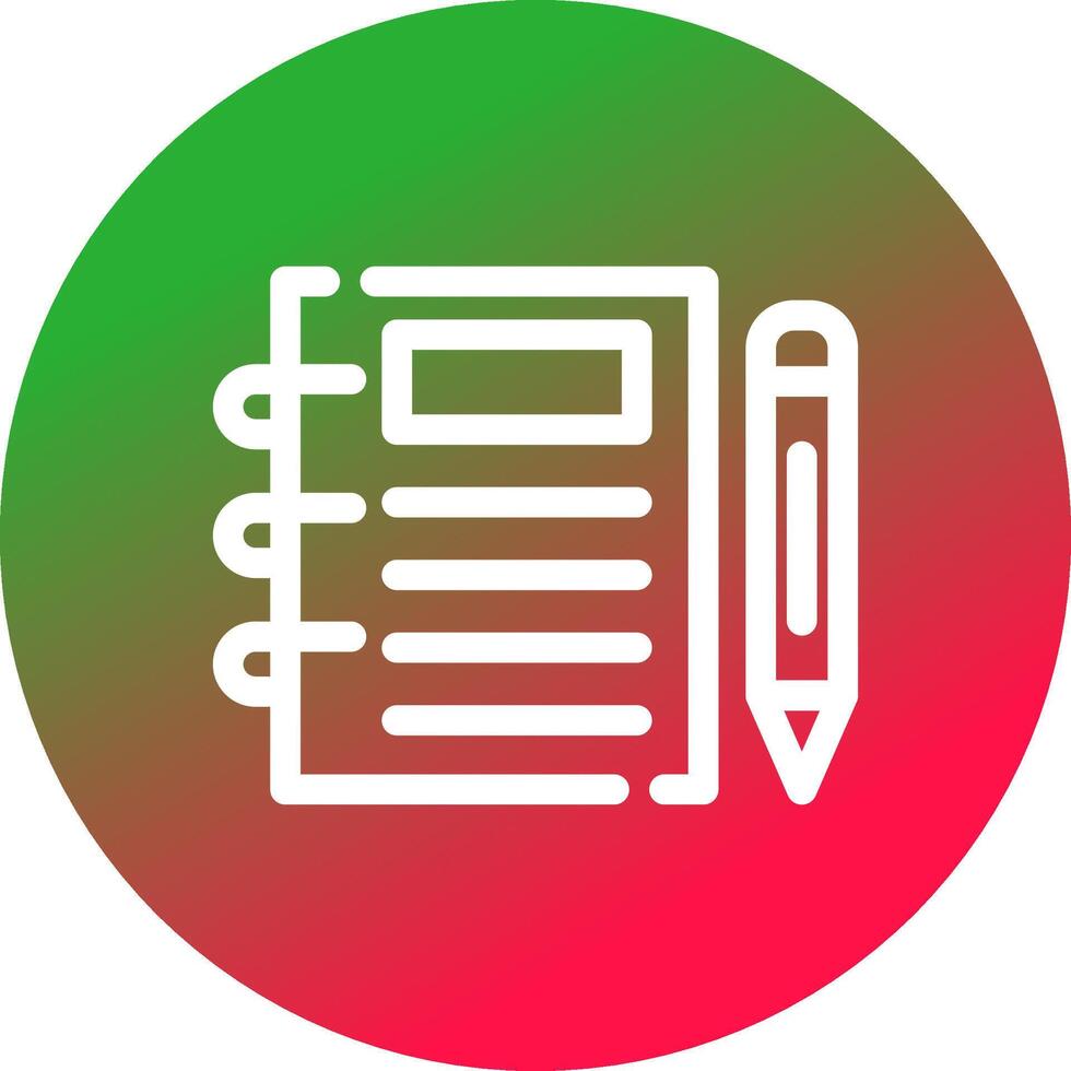 Notebook Creative Icon Design vector