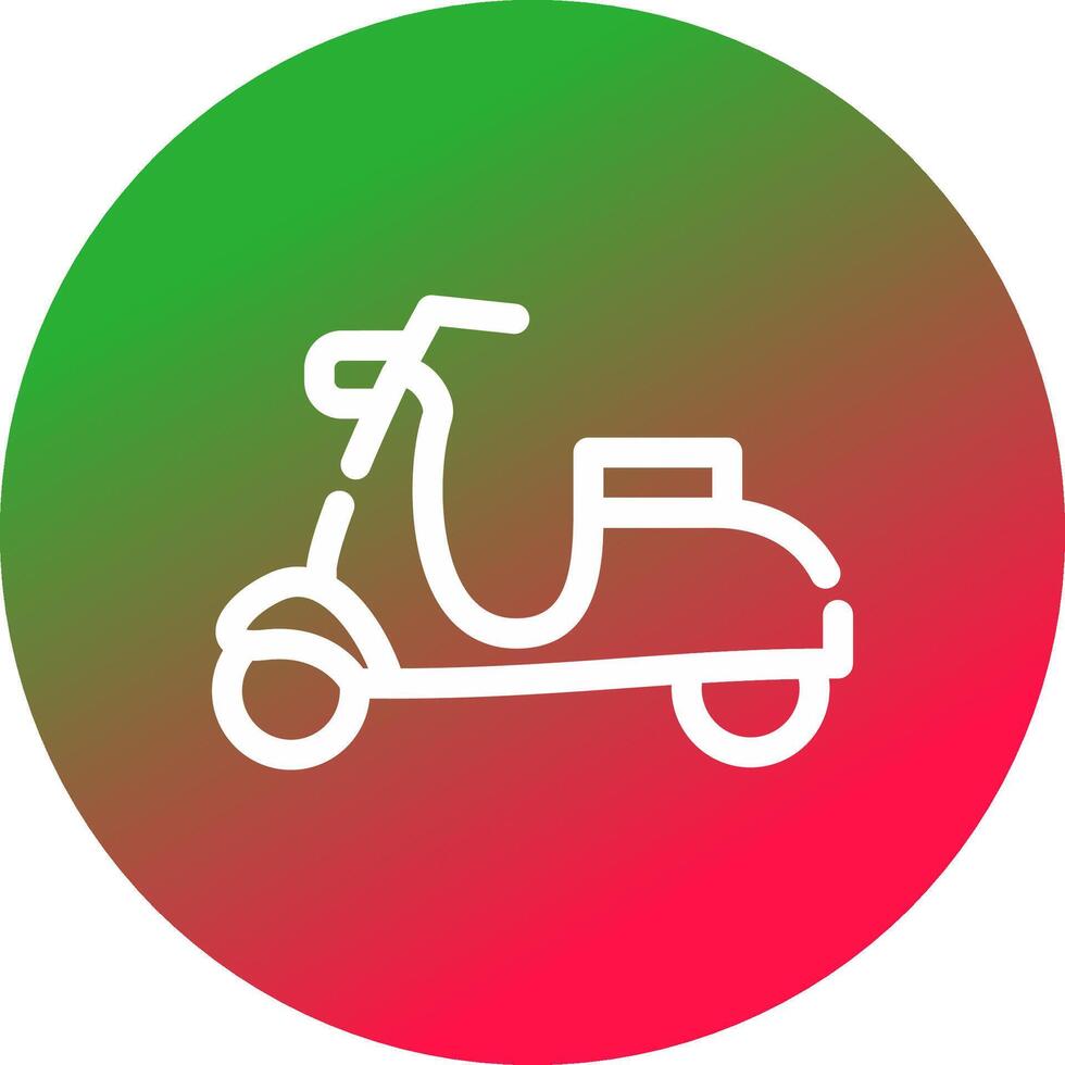 diseño de icono creativo de scooter vector