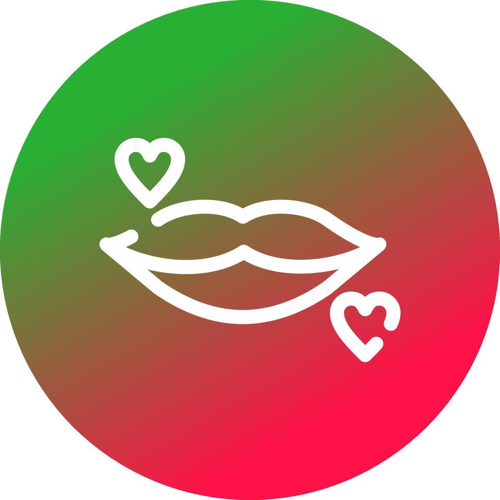 diseño de icono creativo de labios vector