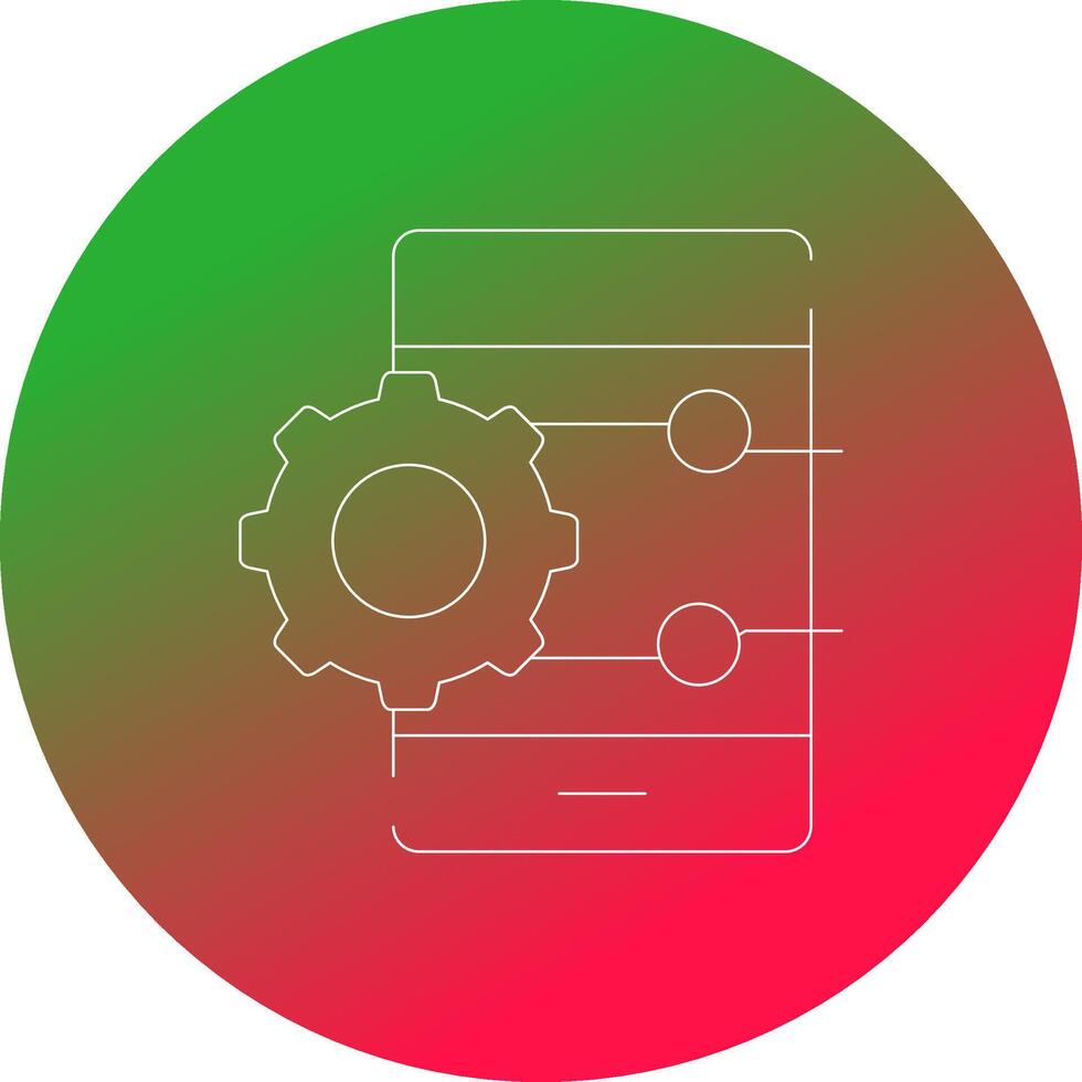 Project Management App Creative Icon Design vector