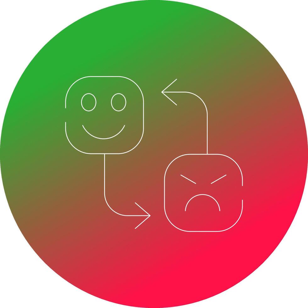 Mood Swing Creative Icon Design vector