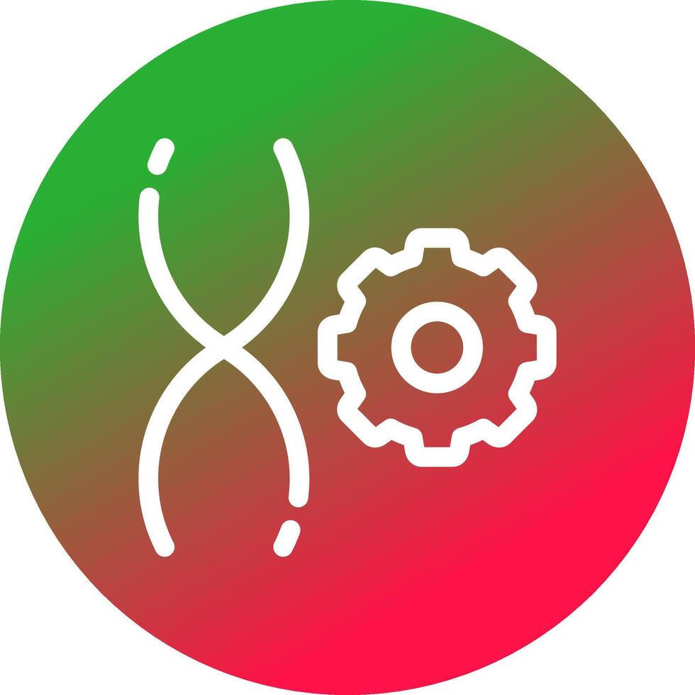 Genetic Engineering Creative Icon Design vector