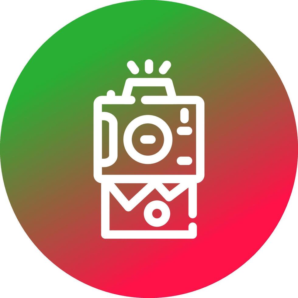 Instant Camera Creative Icon Design vector