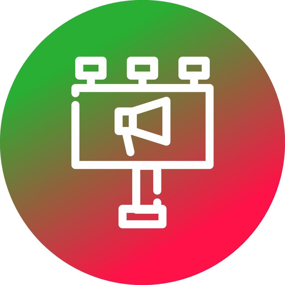 Billboard Creative Icon Design vector
