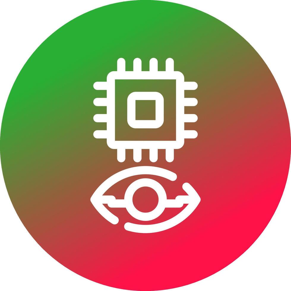 Eye Augmentation Creative Icon Design vector