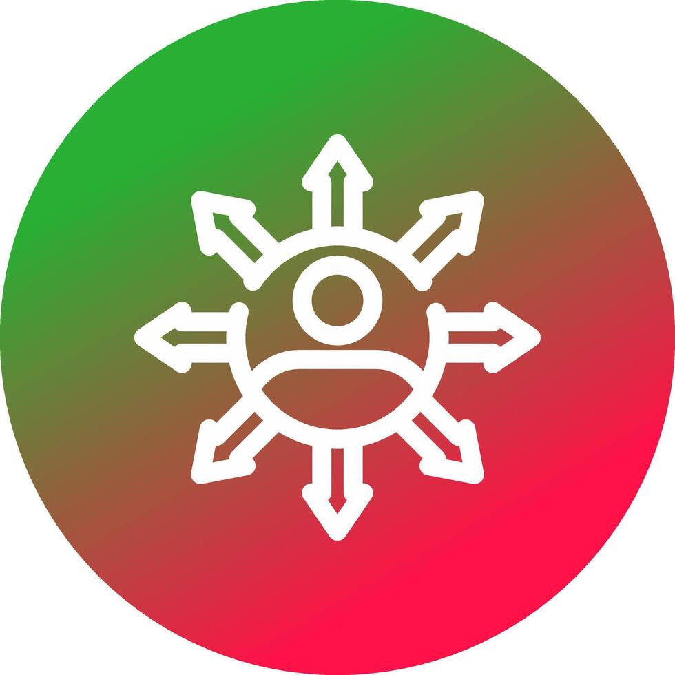 Influence Creative Icon Design vector