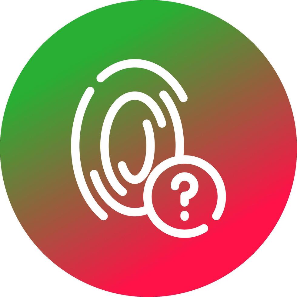 Fingerprint Creative Icon Design vector