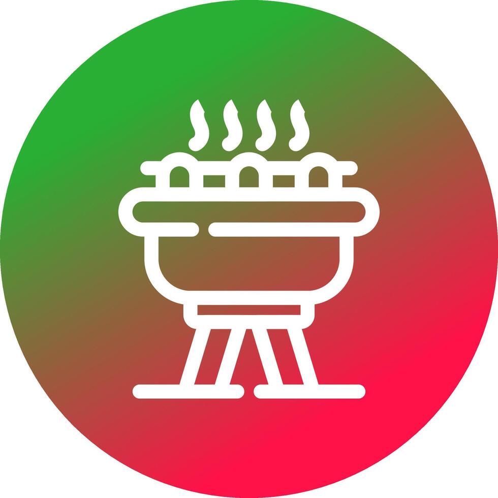 diseño de icono creativo de barbacoa vector