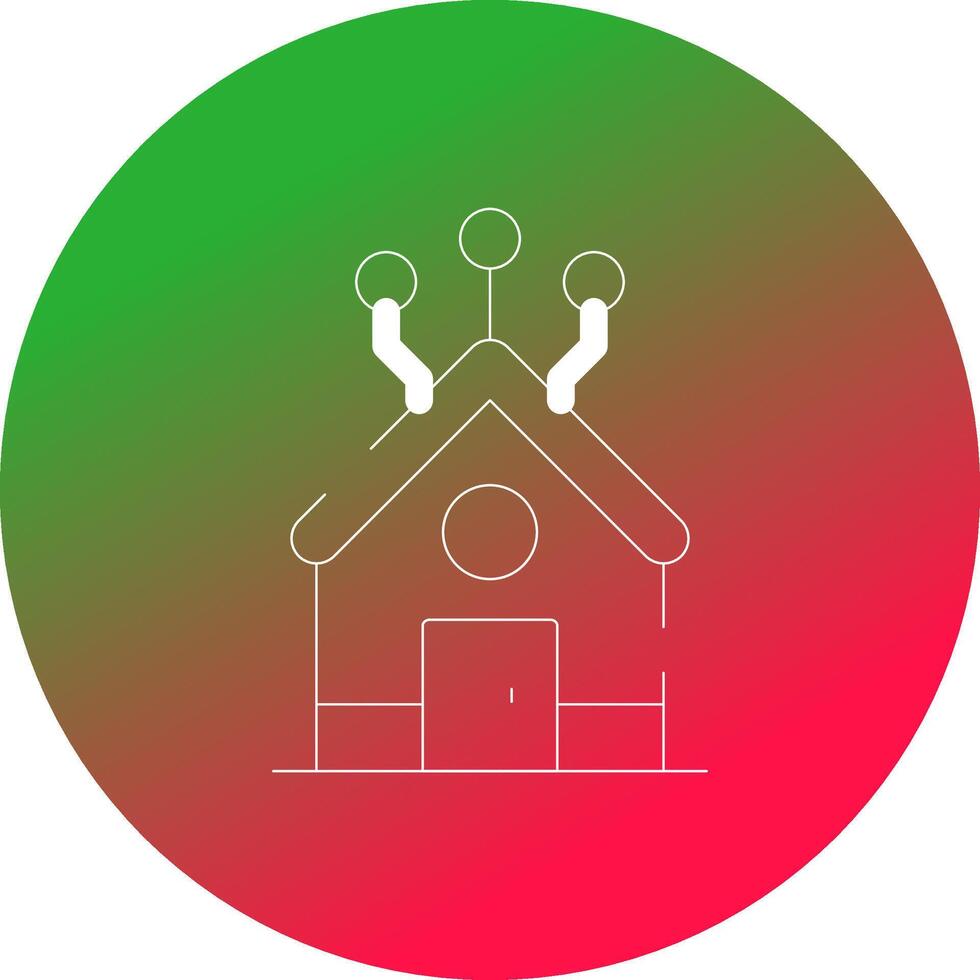 Home Network Creative Icon Design vector