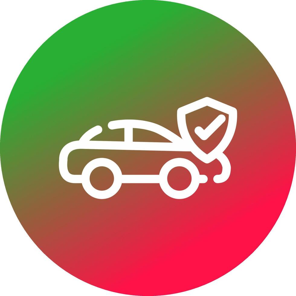 diseño de icono creativo de seguro de automóvil vector