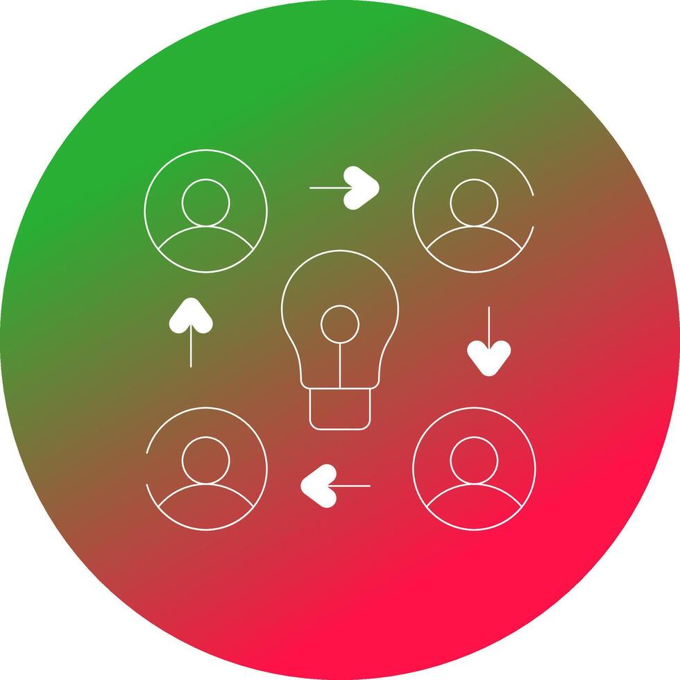 Collaboration Creative Icon Design vector