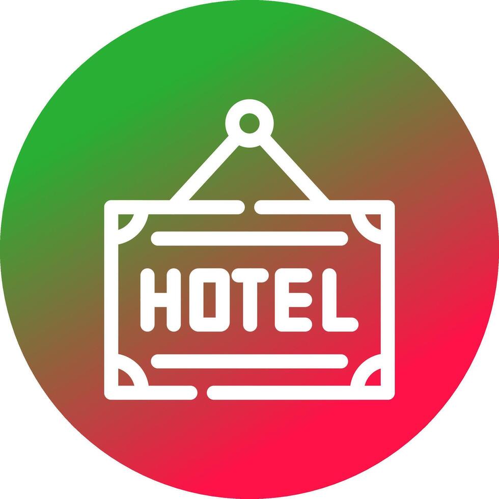 diseño de icono creativo de hotel vector