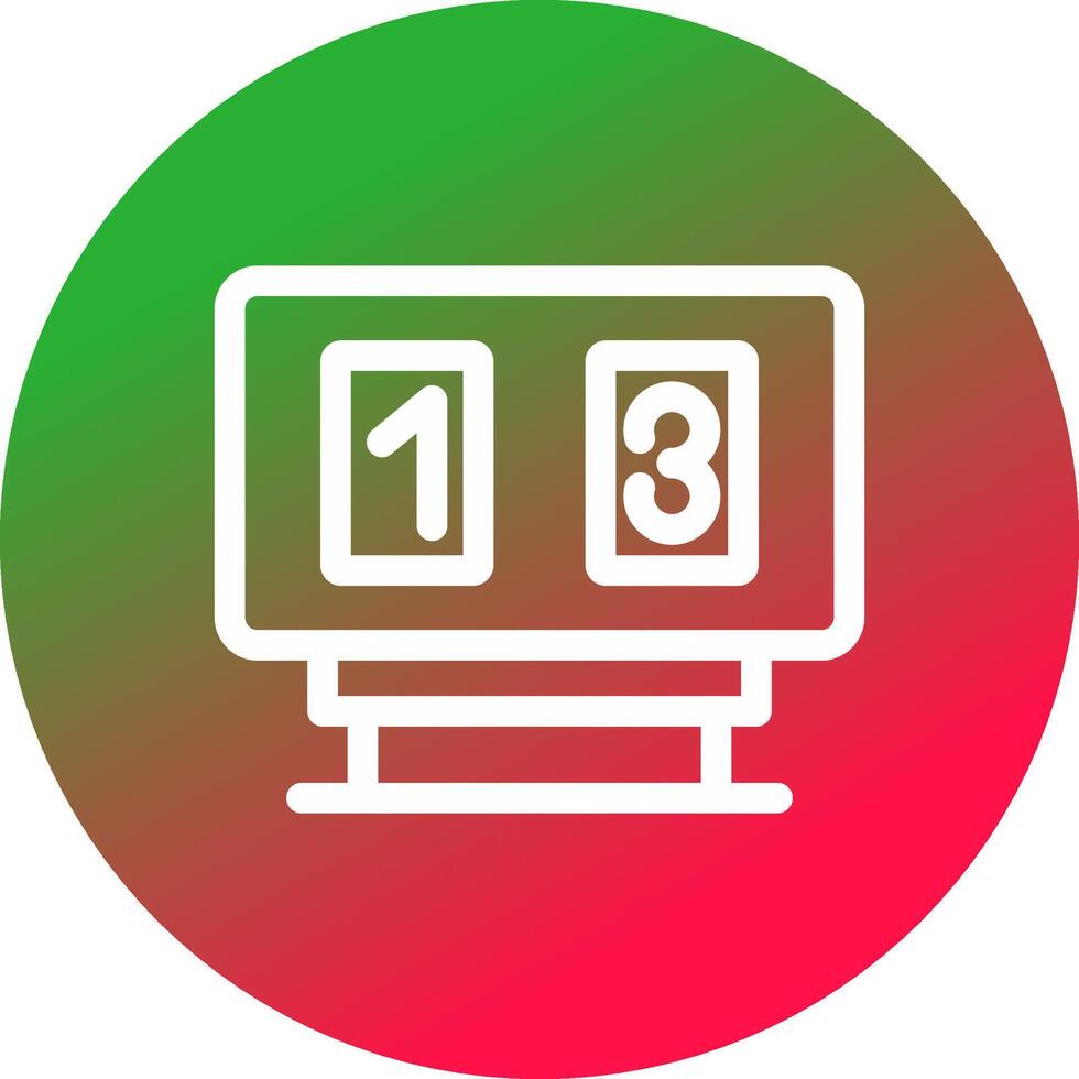 Scoreboard Creative Icon Design vector