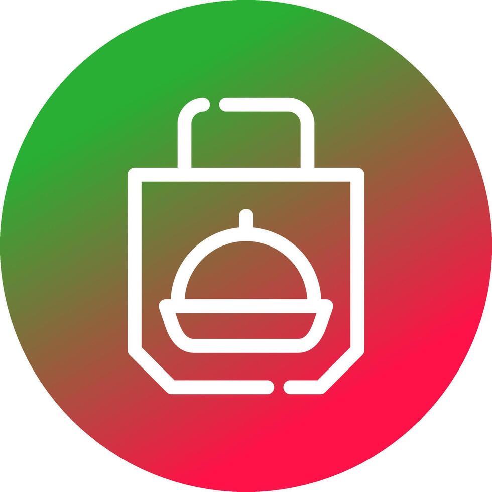 Food Delivery Creative Icon Design vector