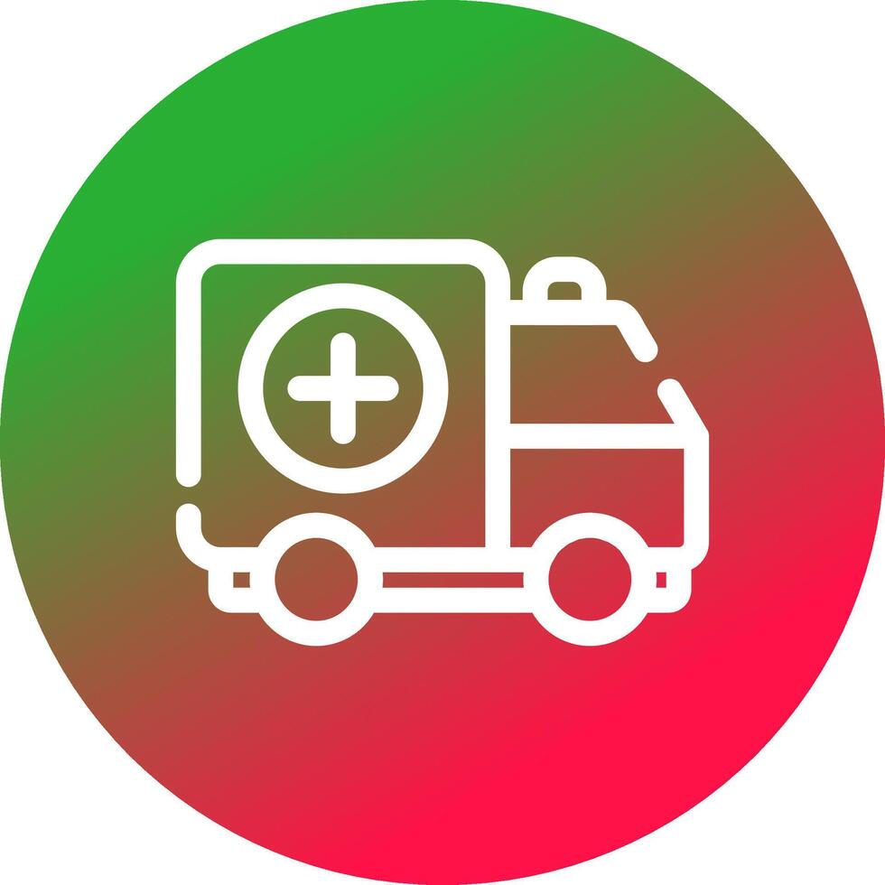 Ambulance Creative Icon Design vector