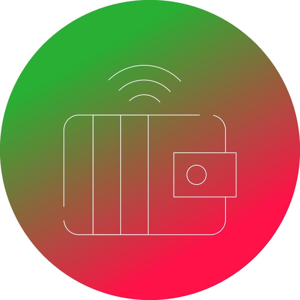 Smart Wallet Creative Icon Design vector