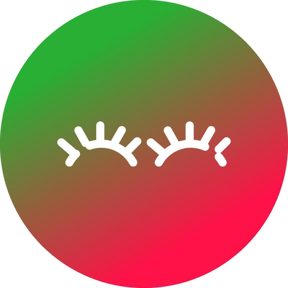 Eyelashes Creative Icon Design vector