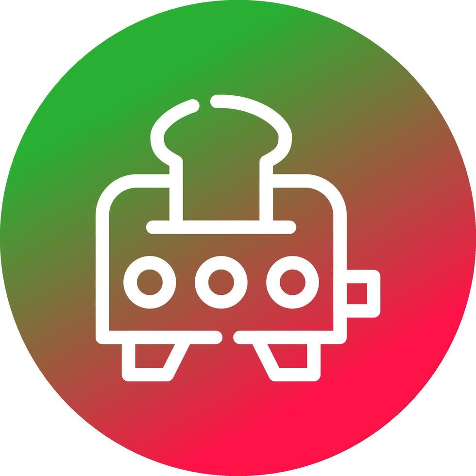 Toaster Creative Icon Design vector