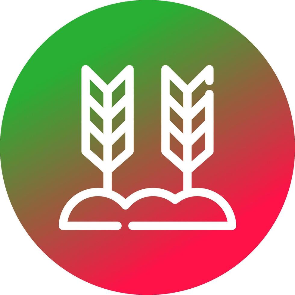 Wheat Creative Icon Design vector