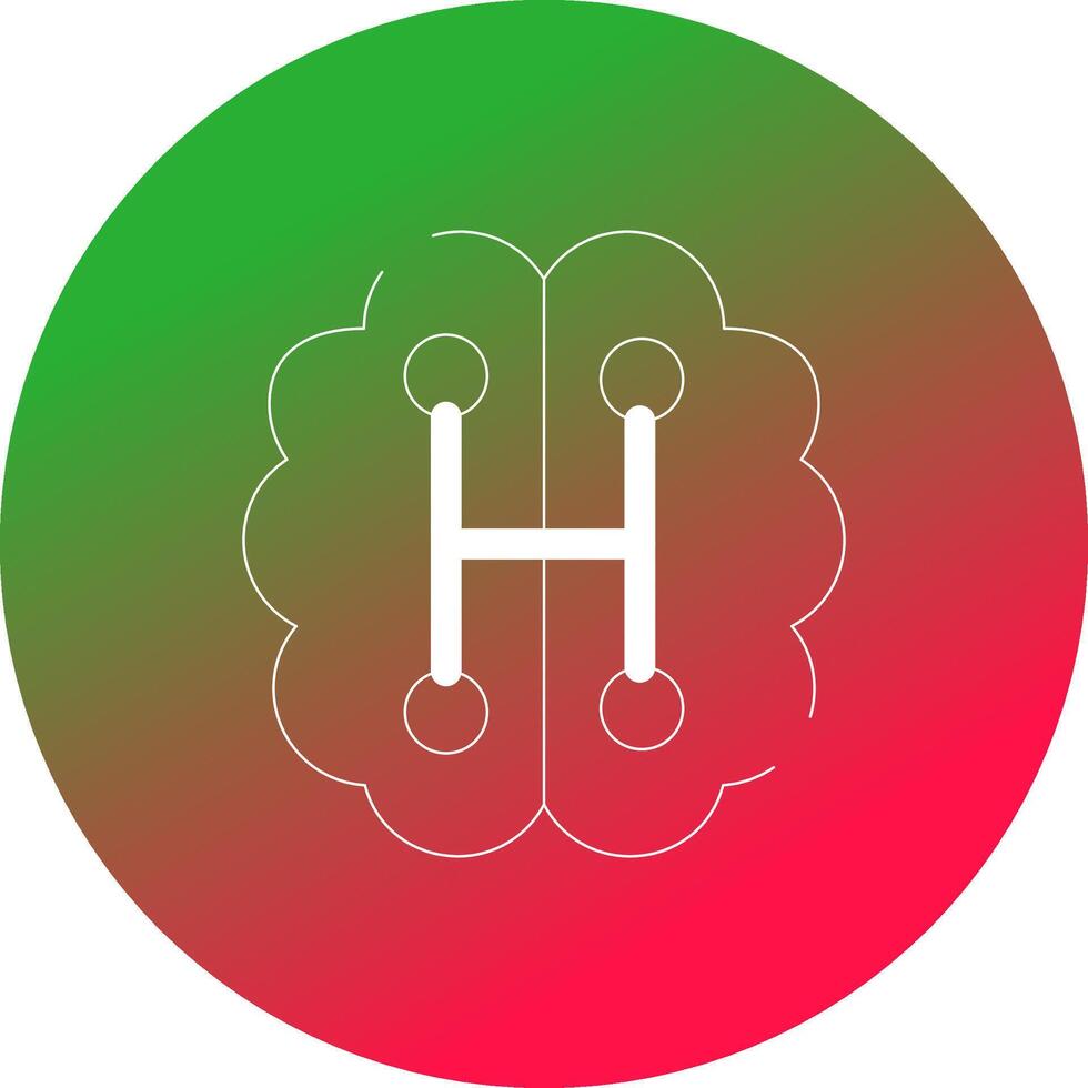 Humanoid Robot Creative Icon Design vector