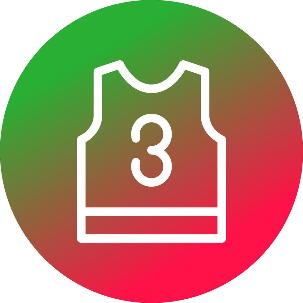 Basketball Jersey Creative Icon Design vector