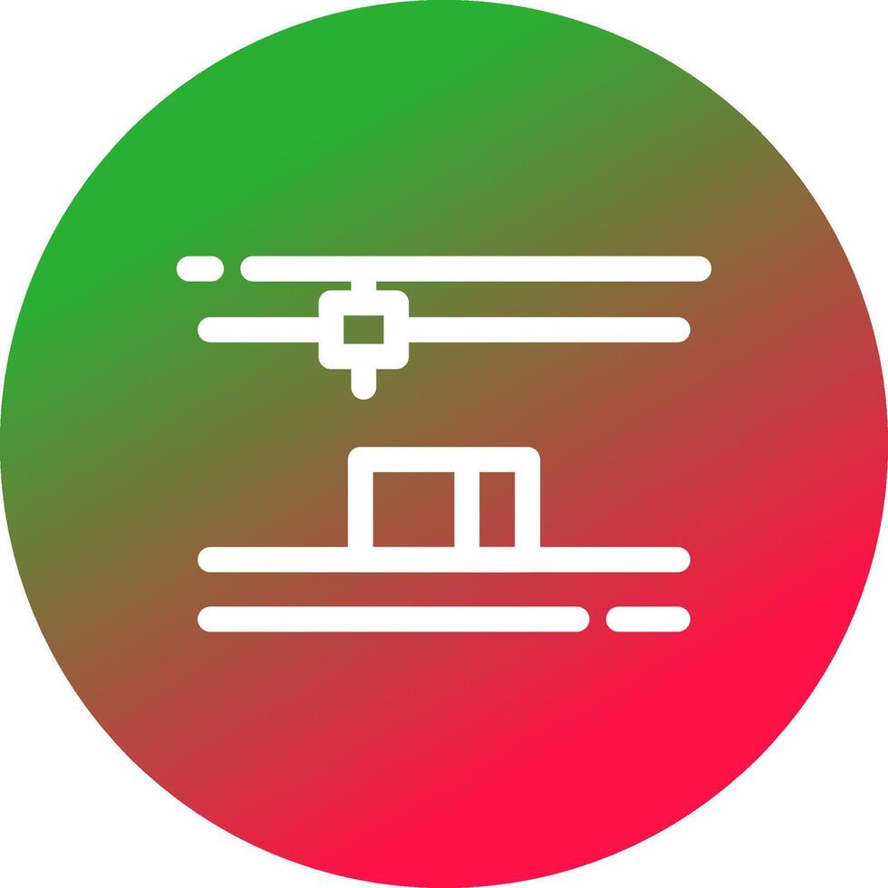 3D Printing Creative Icon Design vector
