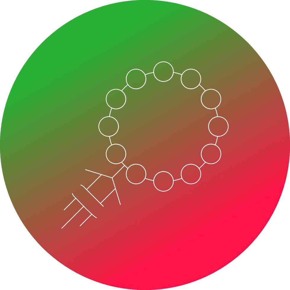 Rosary Creative Icon Design vector