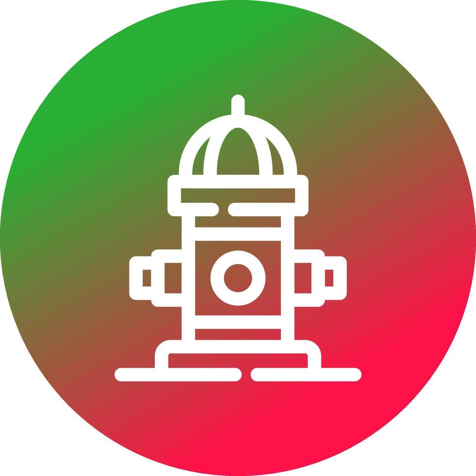 Fire Hydrant Creative Icon Design vector