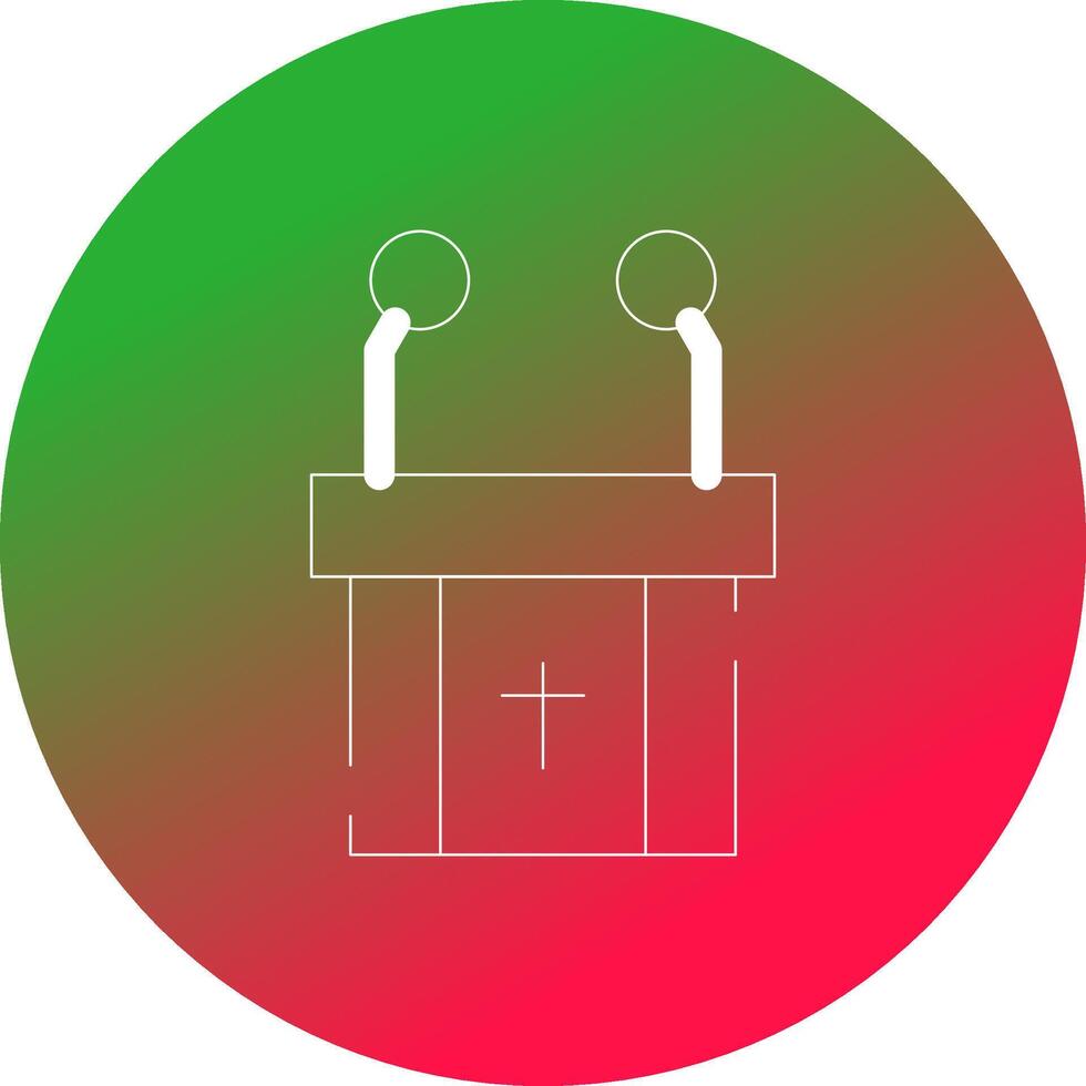 Pulpit Creative Icon Design vector