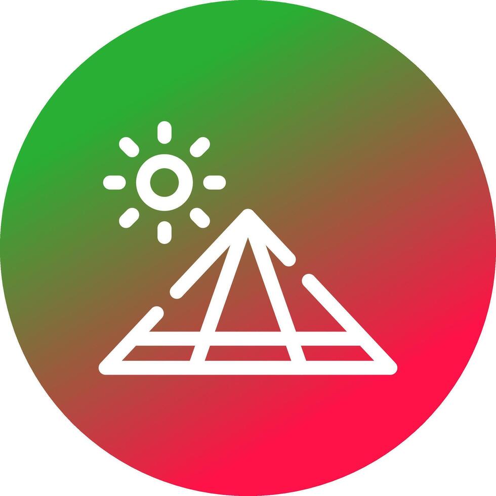 Pyramid Creative Icon Design vector