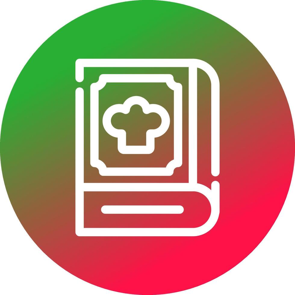 Cook Book Creative Icon Design vector