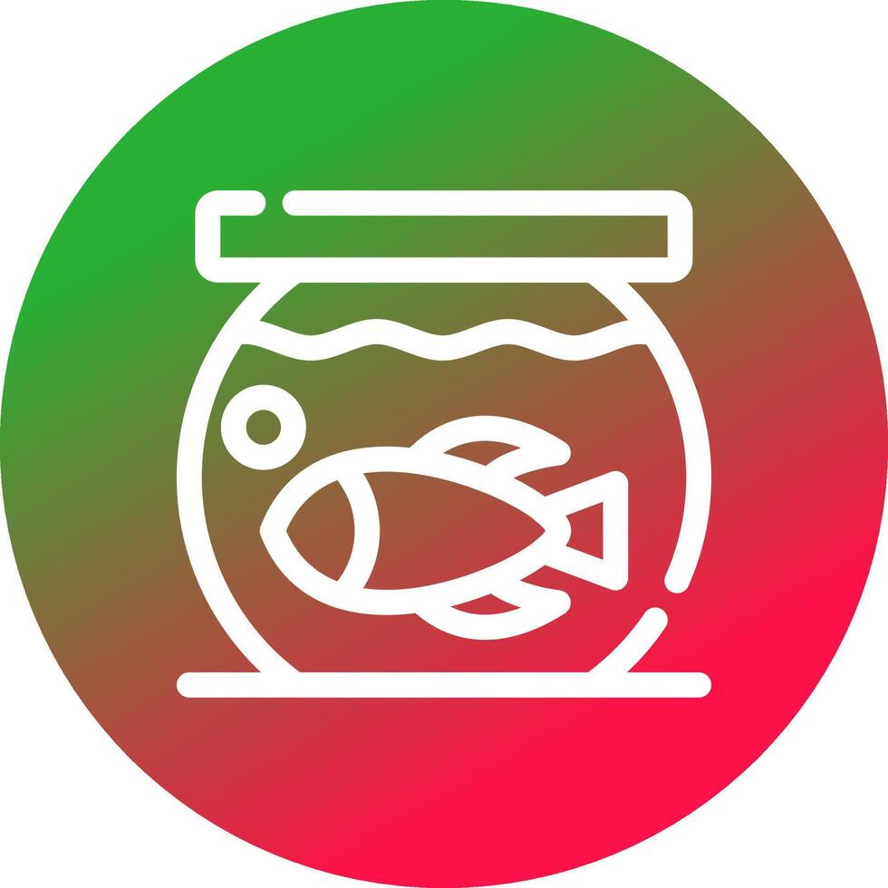 Fish Bowl Creative Icon Design vector