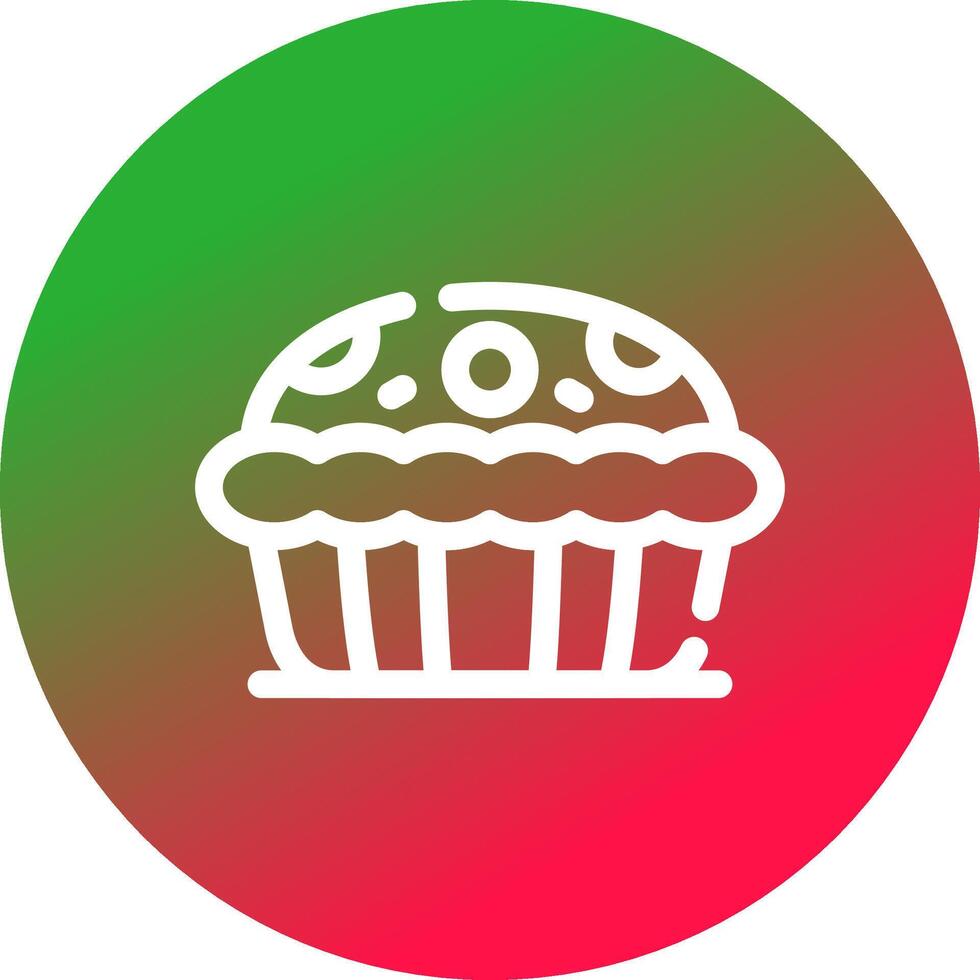 diseño de icono creativo de pastel de manzana vector