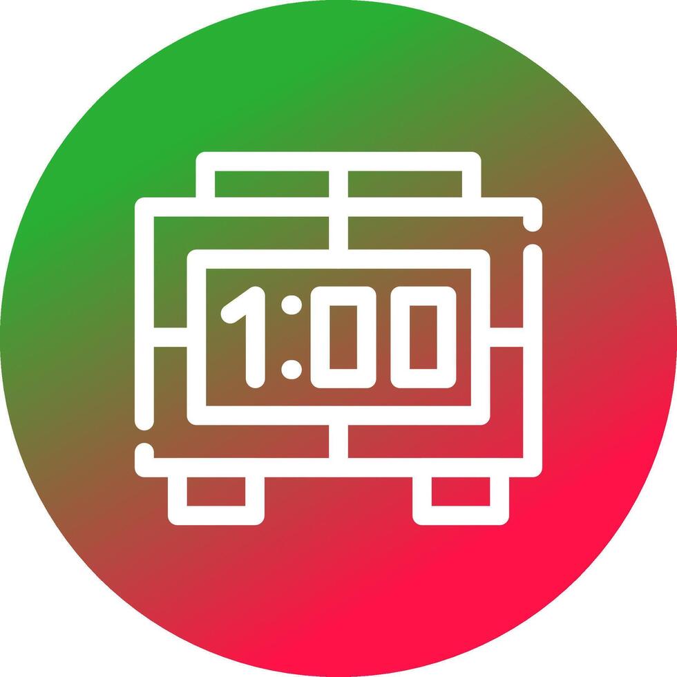 Digital Clock Creative Icon Design vector