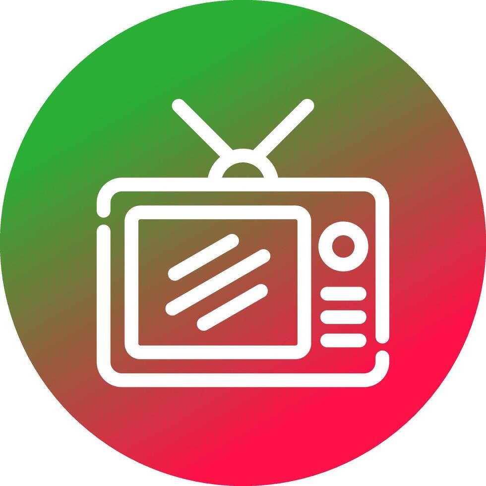 Tv Creative Icon Design vector