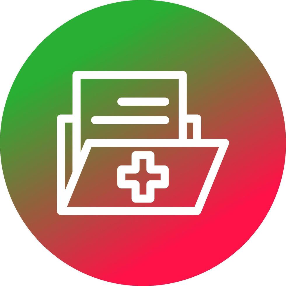 Medical History Creative Icon Design vector