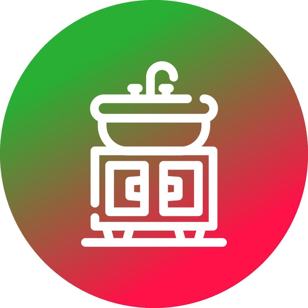 Washbasin Creative Icon Design vector