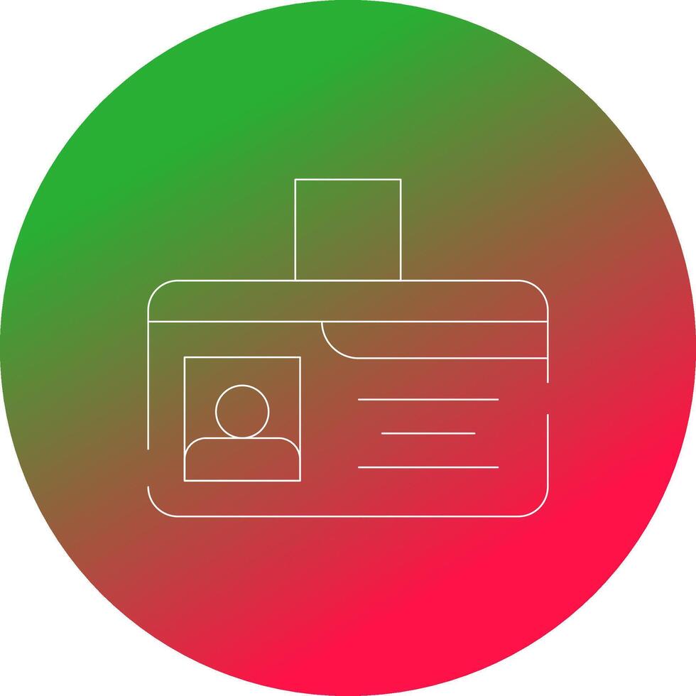 Identification Card Creative Icon Design vector